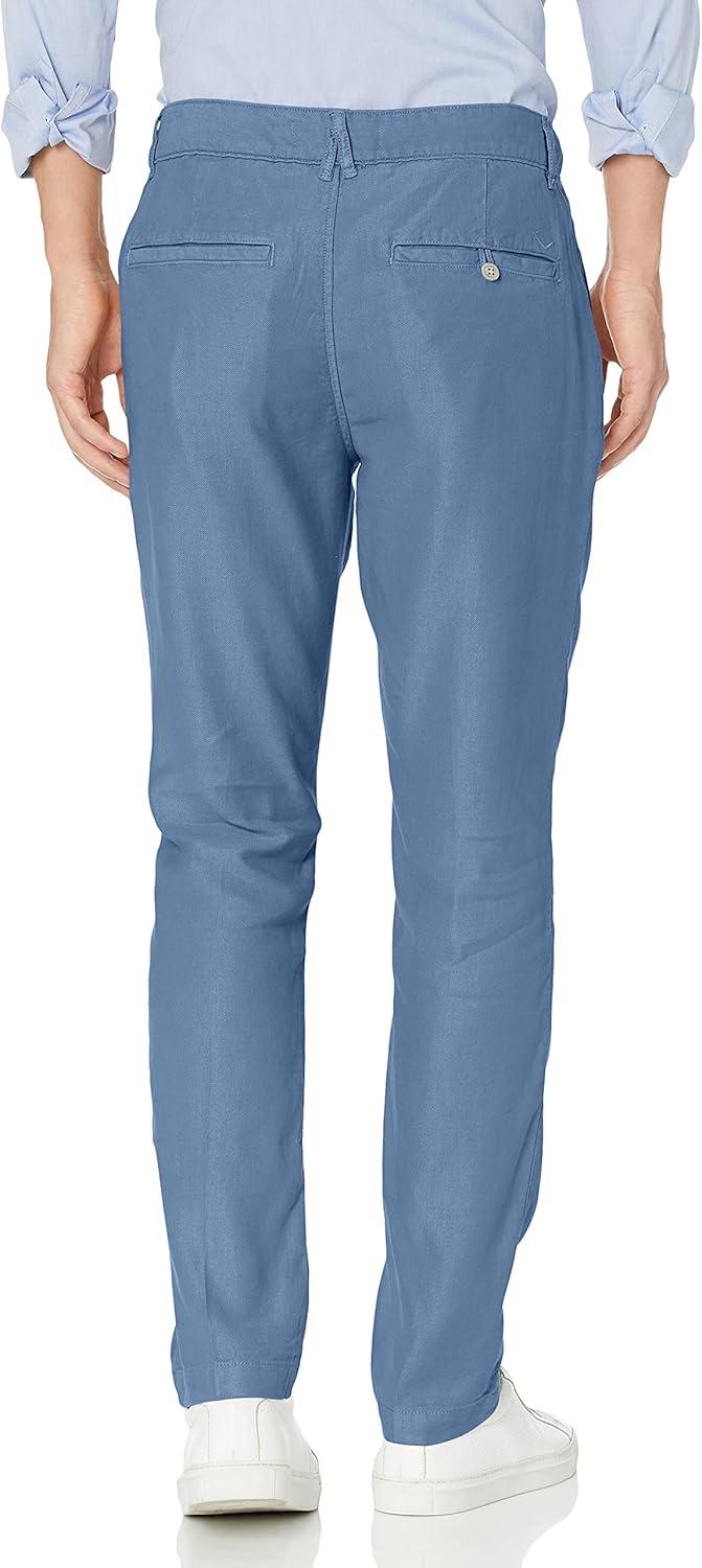 imageHUDSON Mens Classic Slim Straight ChinoHarbor Blue