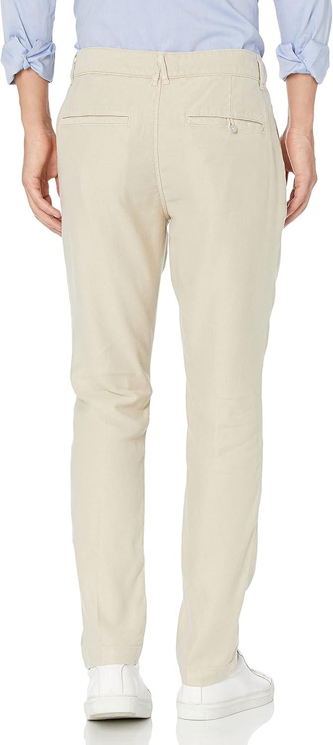 imageHUDSON Mens Classic Slim Straight ChinoLight Sand