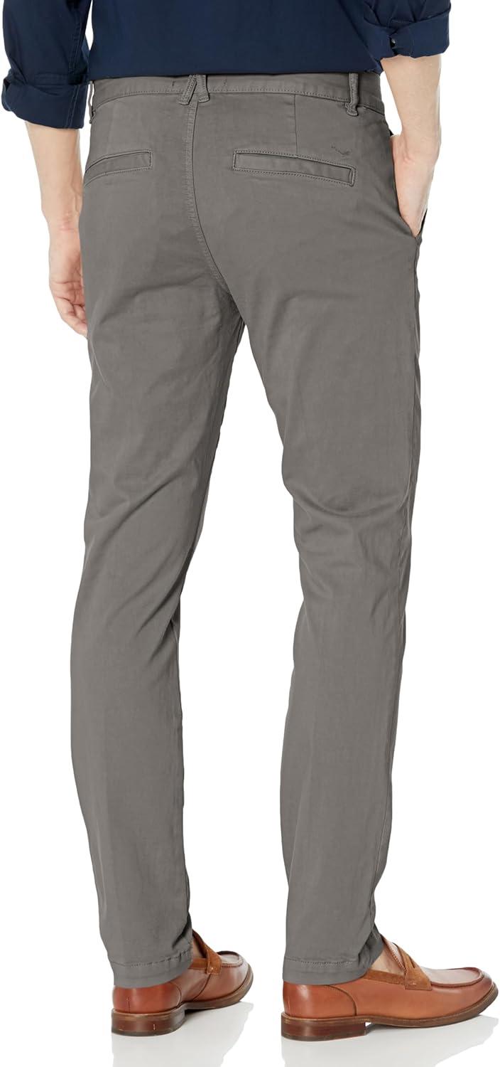 imageHUDSON Mens Classic Slim Straight ChinoMetal