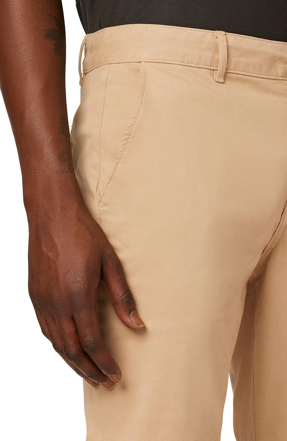 imageHUDSON Mens Classic Slim Straight ChinoMocha