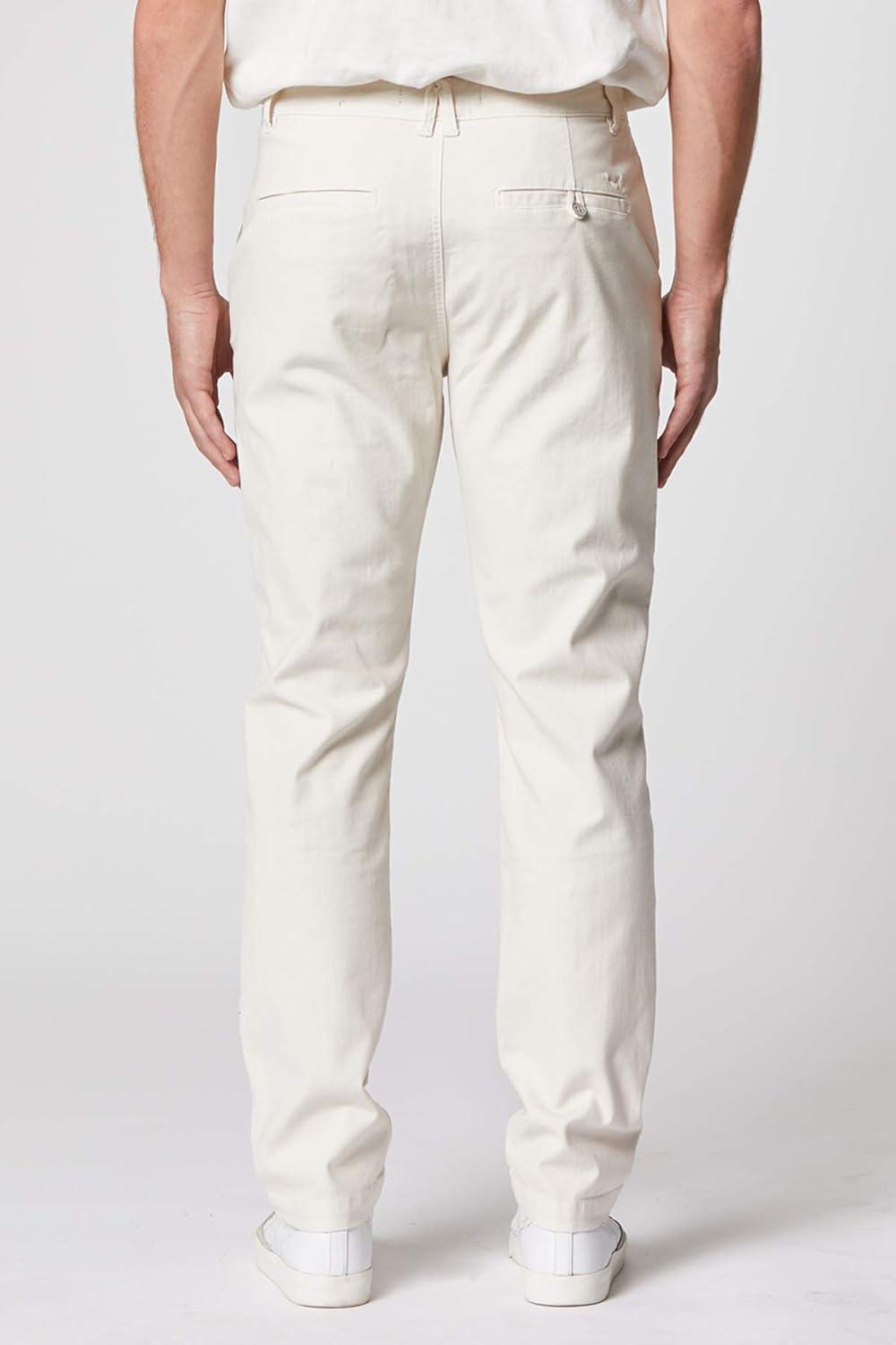 imageHUDSON Mens Classic Slim Straight ChinoNatural