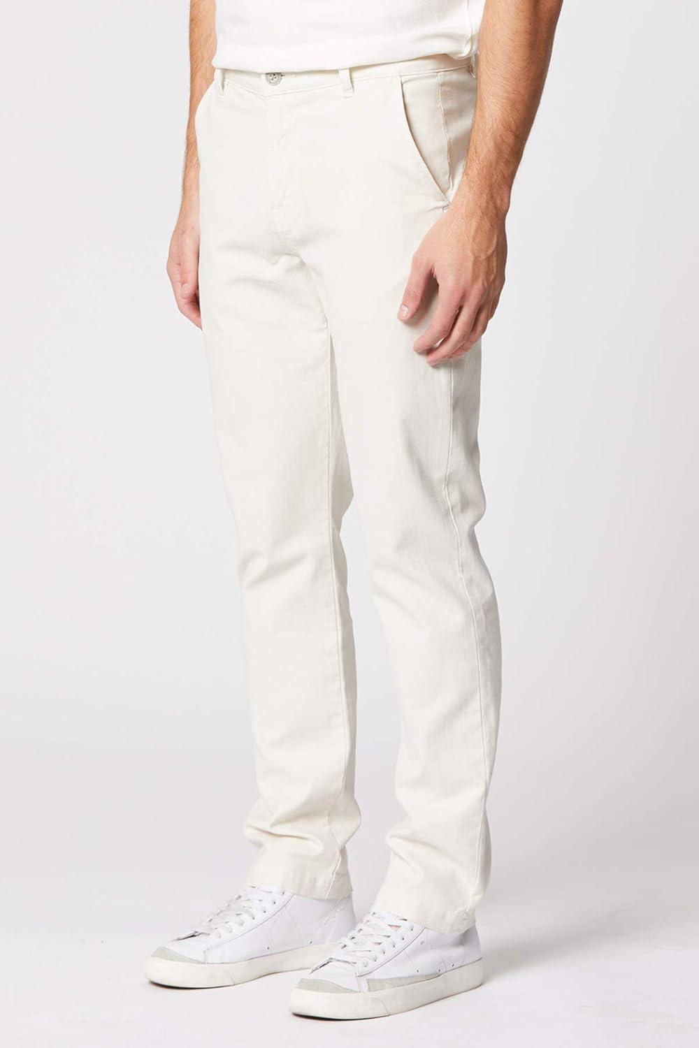 imageHUDSON Mens Classic Slim Straight ChinoNatural