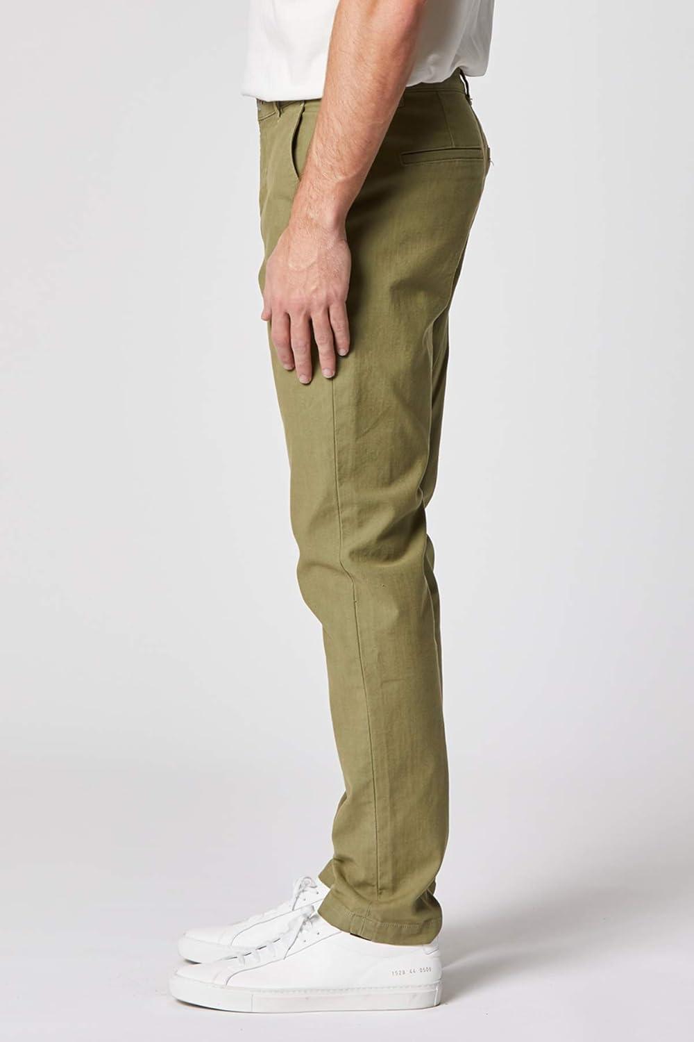 imageHUDSON Mens Classic Slim Straight ChinoOlive