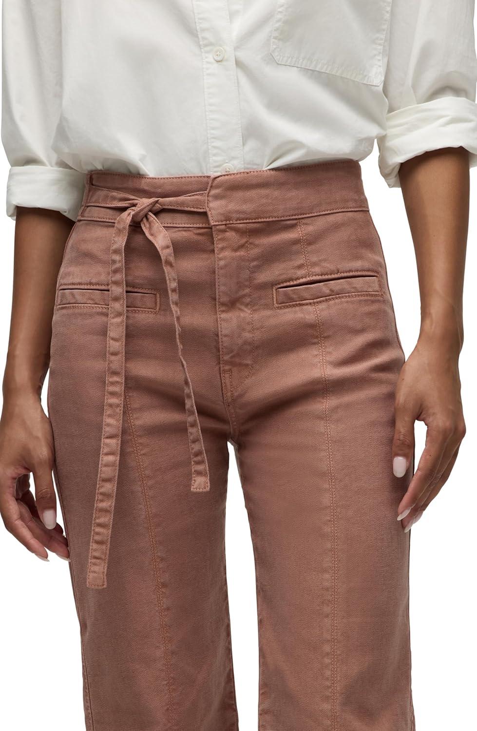 imageHUDSON Womens Tie Waist Wide Leg TrouserBaltic Amber