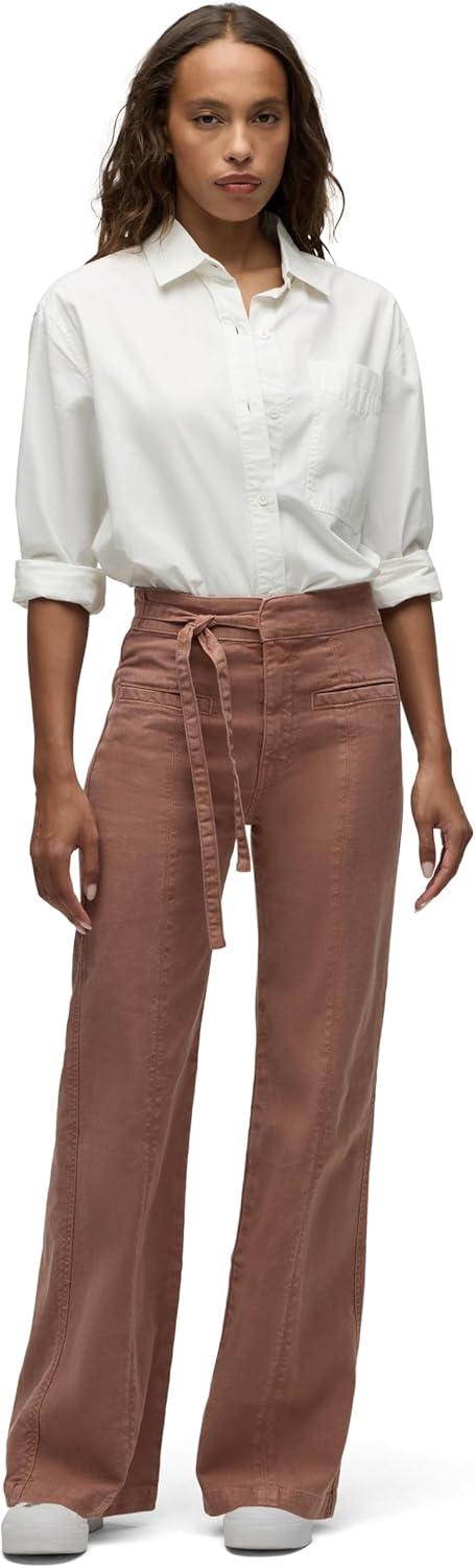 imageHUDSON Womens Tie Waist Wide Leg TrouserBaltic Amber