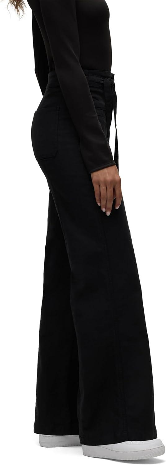 imageHUDSON Womens Tie Waist Wide Leg TrouserBlack Beauty