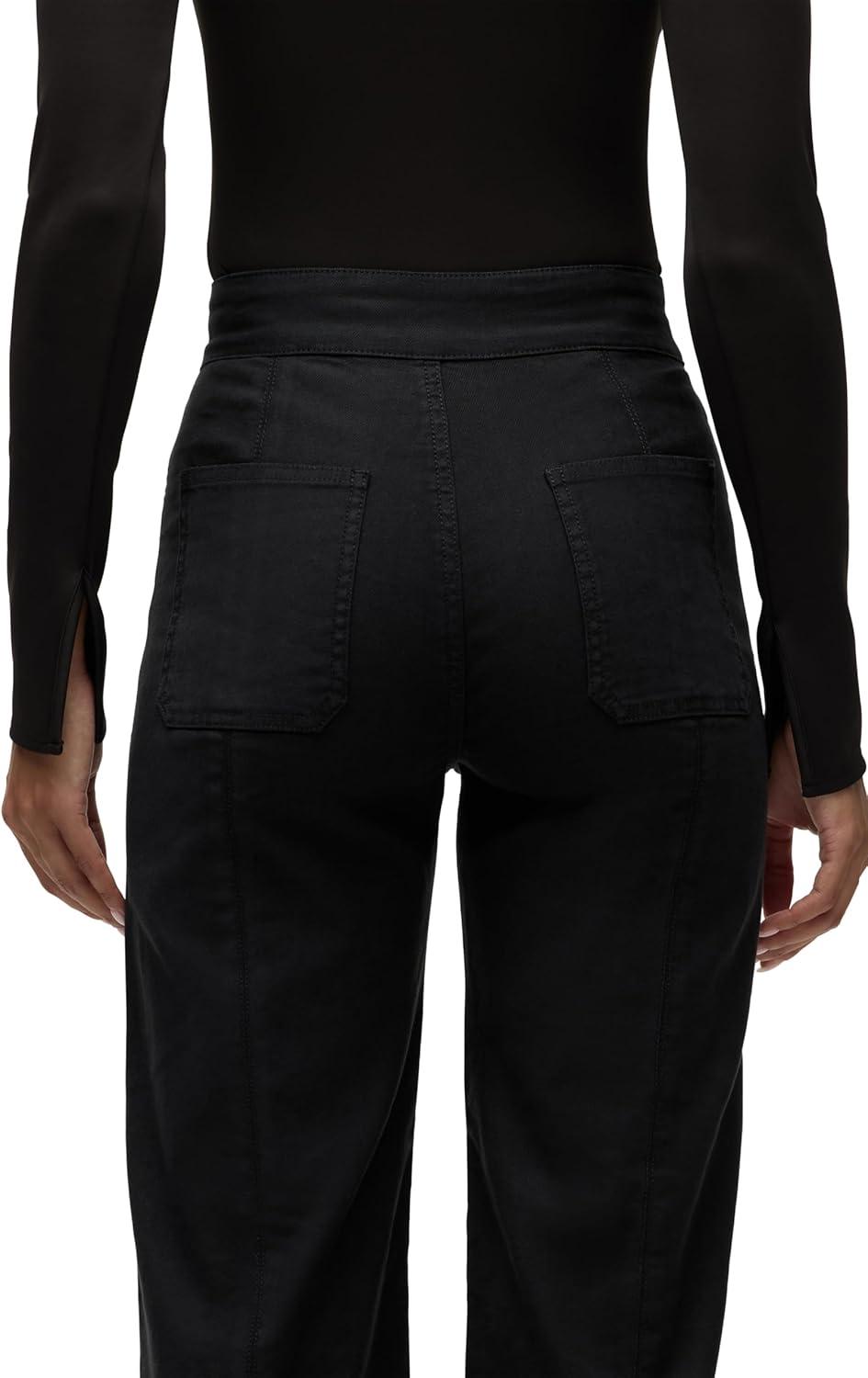 imageHUDSON Womens Tie Waist Wide Leg TrouserBlack Beauty