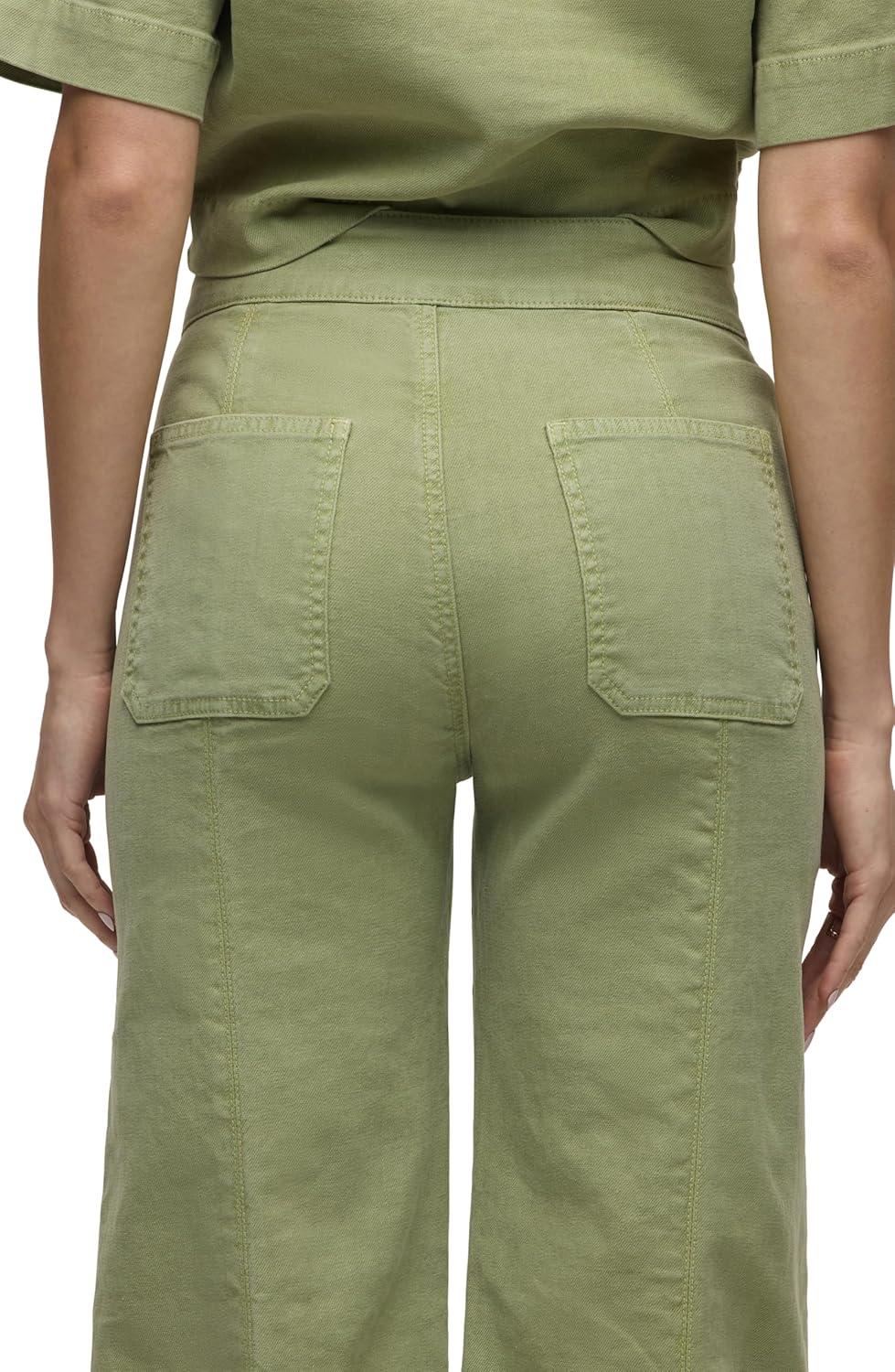 imageHUDSON Womens Tie Waist Wide Leg TrouserSage