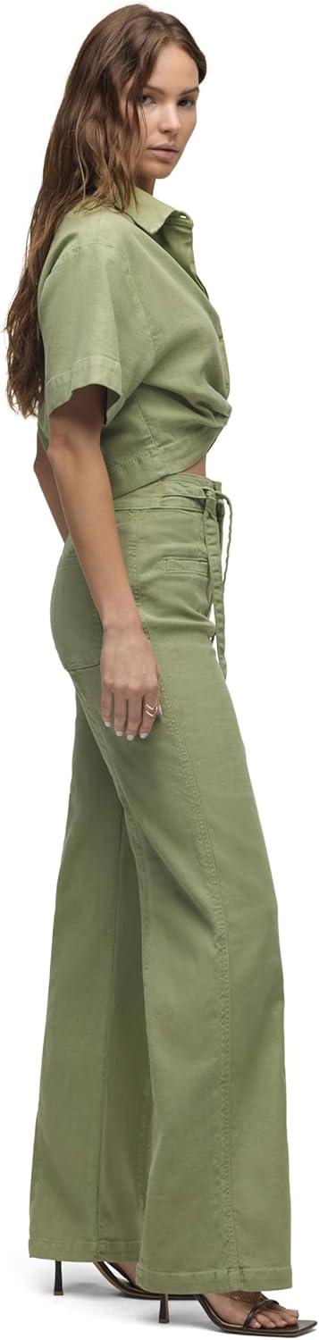 imageHUDSON Womens Tie Waist Wide Leg TrouserSage