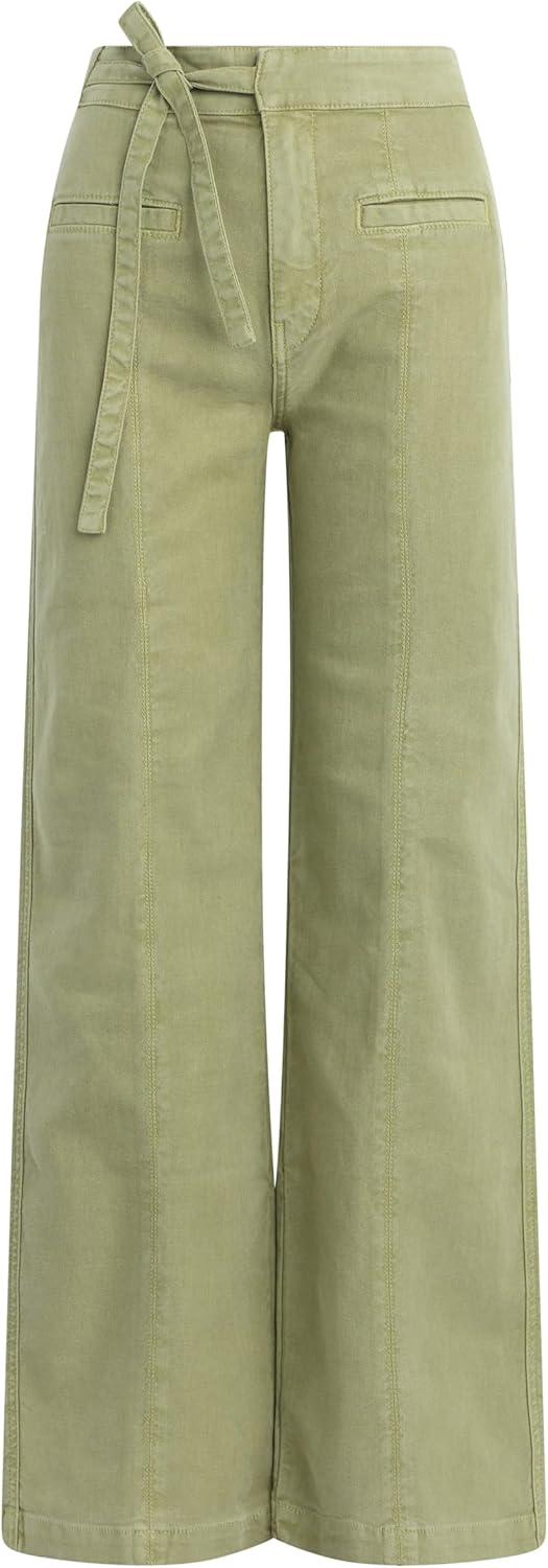 imageHUDSON Womens Tie Waist Wide Leg TrouserSage