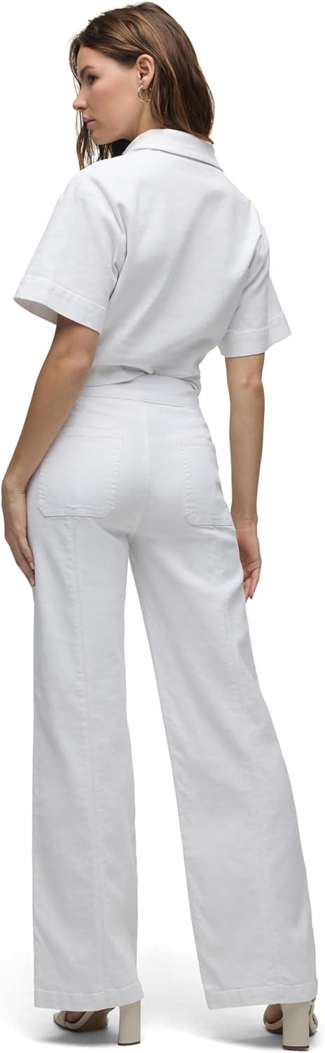 imageHUDSON Womens Tie Waist Wide Leg TrouserWhite