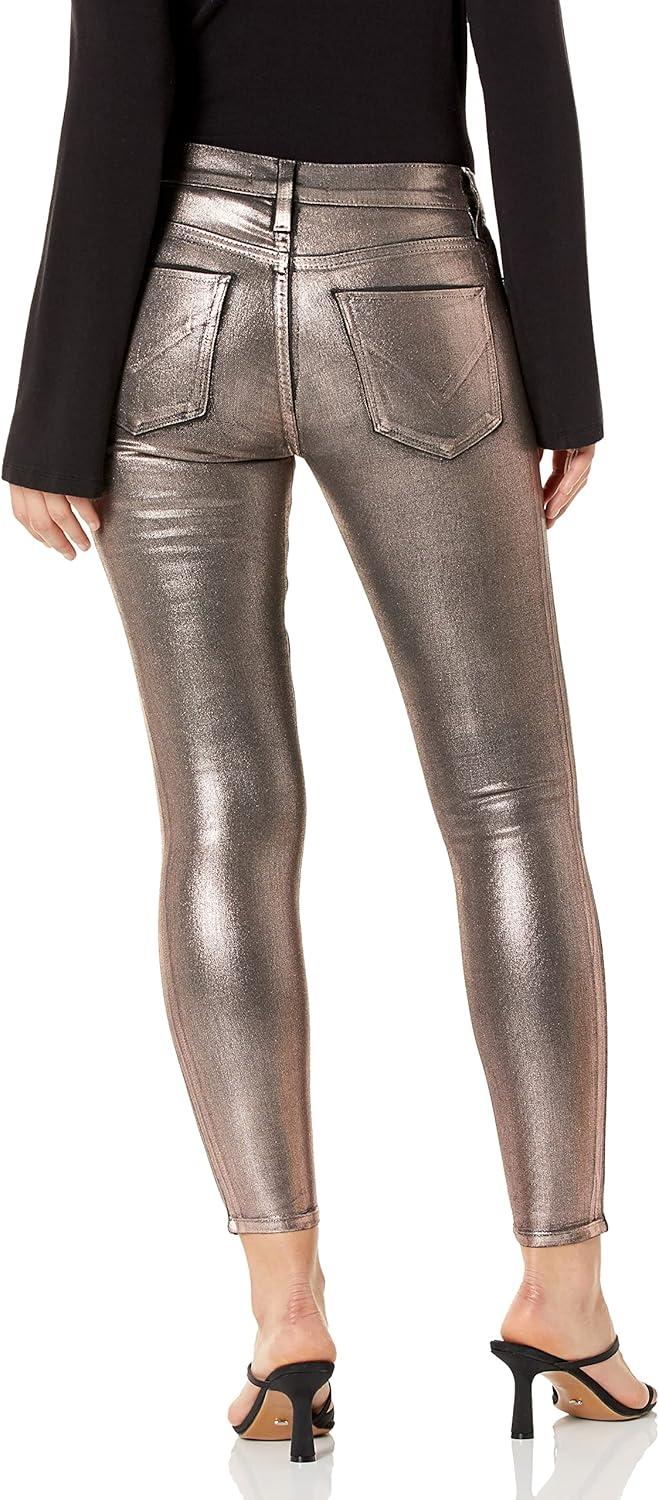 imageHudson Jeans Womens Krista Ankle Skinny Jean with Raw HemChampagne Foil