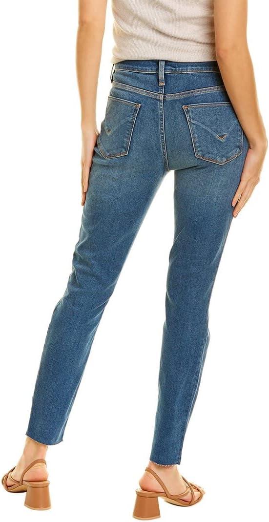 imageHudson Jeans Womens Krista Ankle Skinny Jean with Raw HemHigh Noon