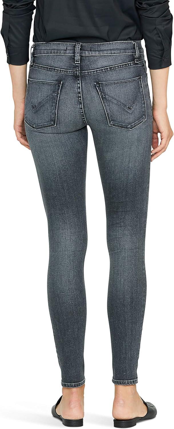 imageHudson Jeans Womens Krista Ankle Skinny Jean with Raw HemJet Fuel