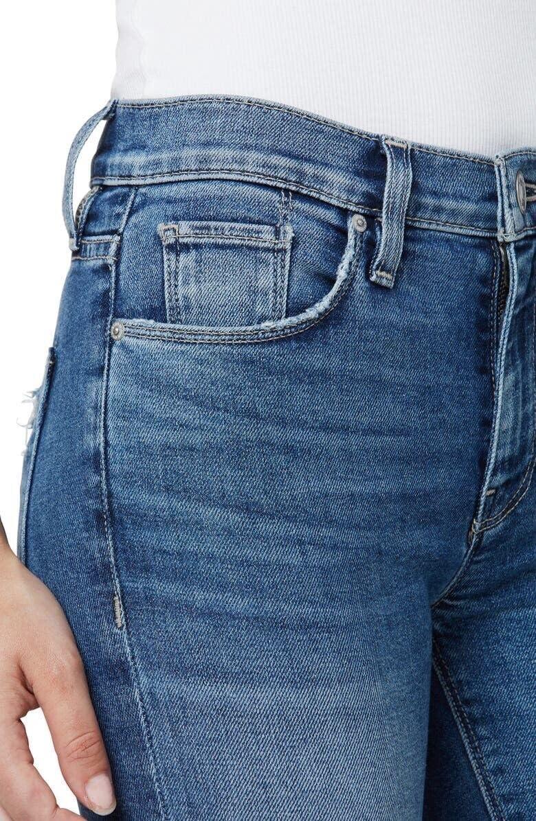 imageHudson Jeans Womens Krista Ankle Skinny Jean with Raw HemStill Believe