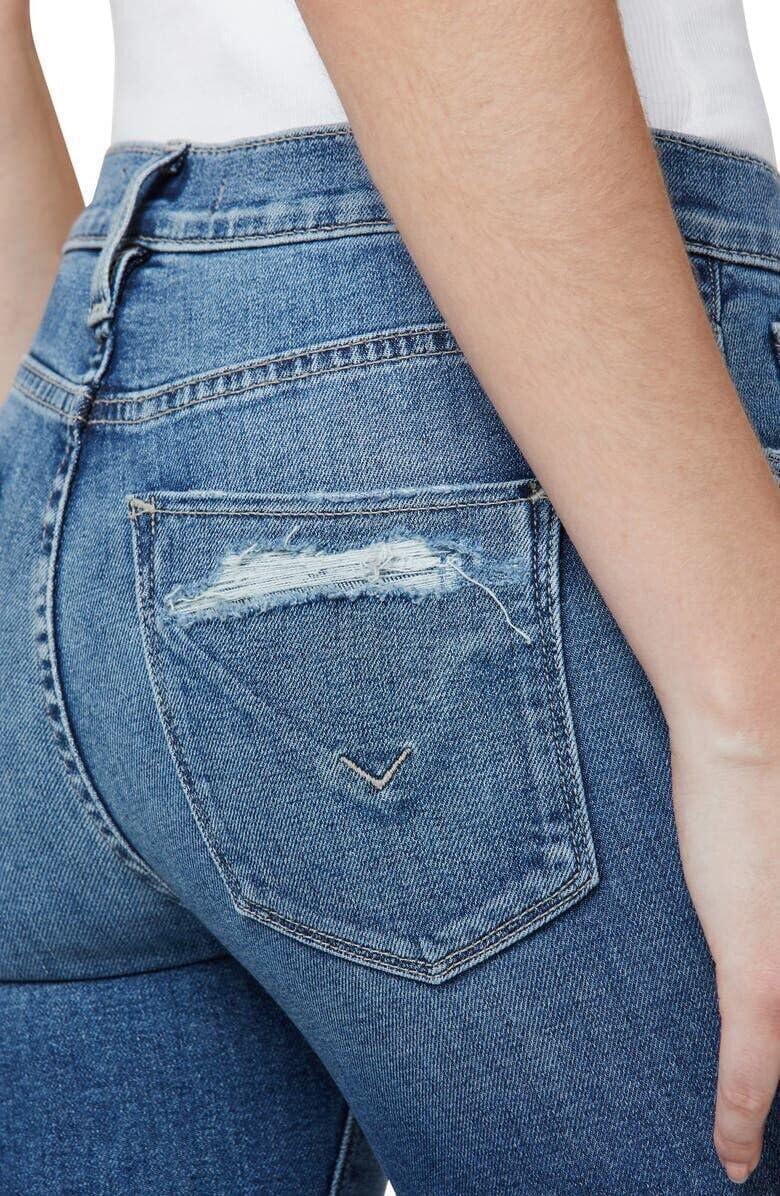 imageHudson Jeans Womens Krista Ankle Skinny Jean with Raw HemStill Believe