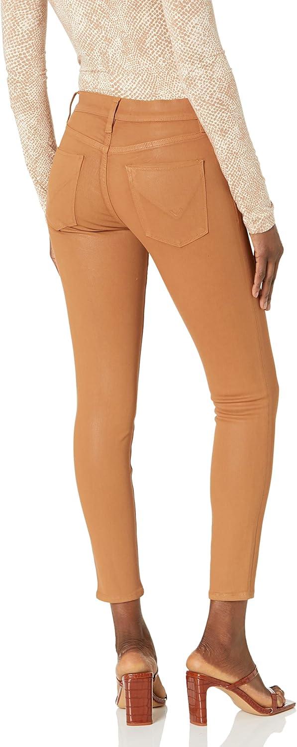 imageHudson Jeans Womens Krista Ankle Skinny Jean with Raw HemTobacco Brown Coat