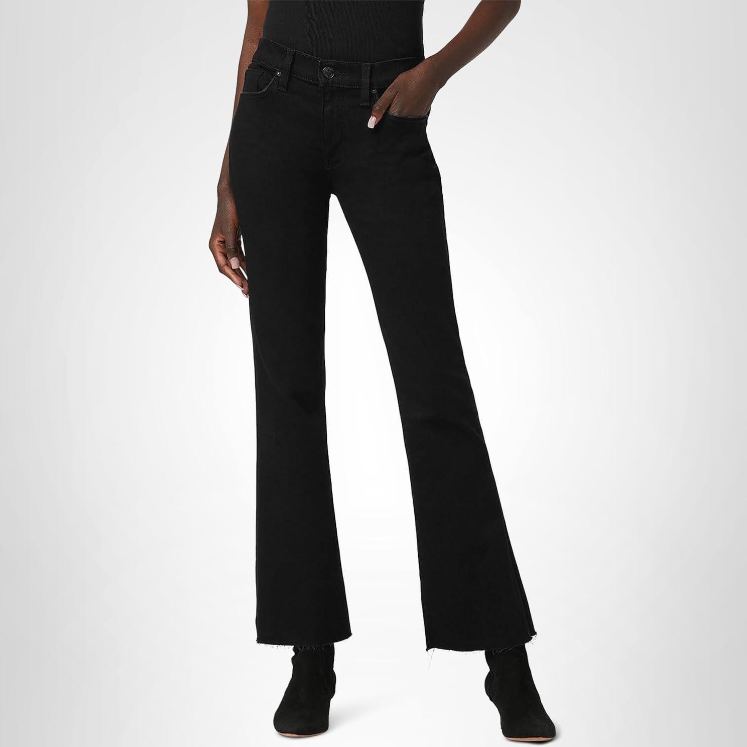 imageHudson Womens Nico MidRise Bootcut BarefootBlack