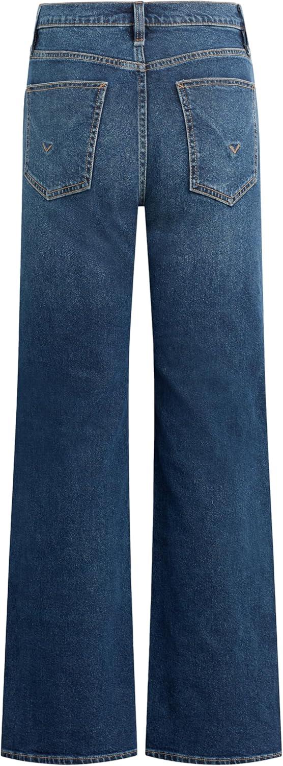 imageHudson Womens Rosie High Rise Wide Leg JeanDeep Ray Side Snaps