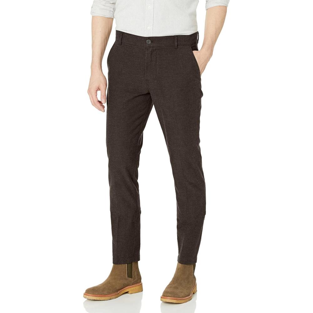 imageHUDSON Mens Classic Slim Straight ChinoHeather Dust