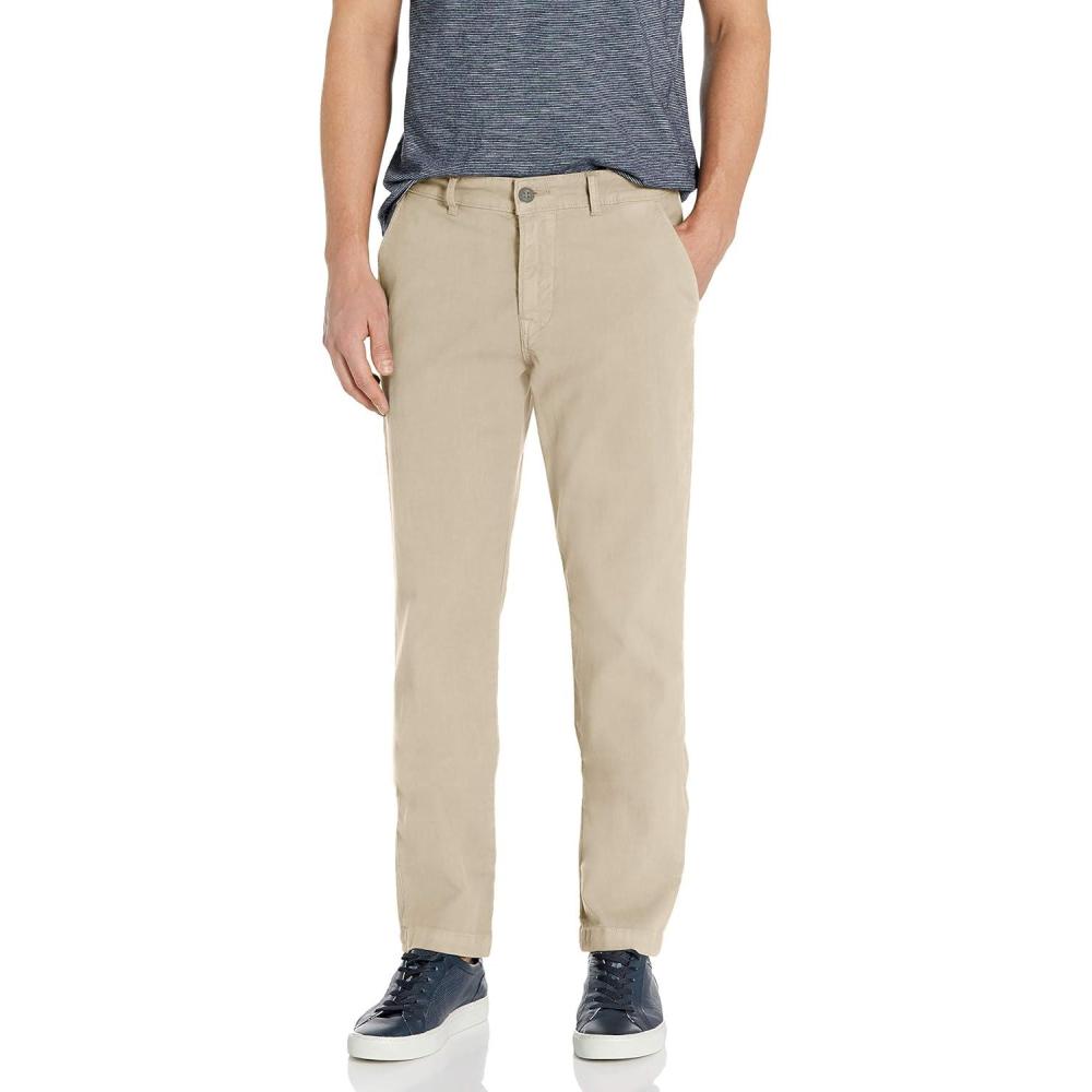 imageHUDSON Mens Classic Slim Straight ChinoNatural