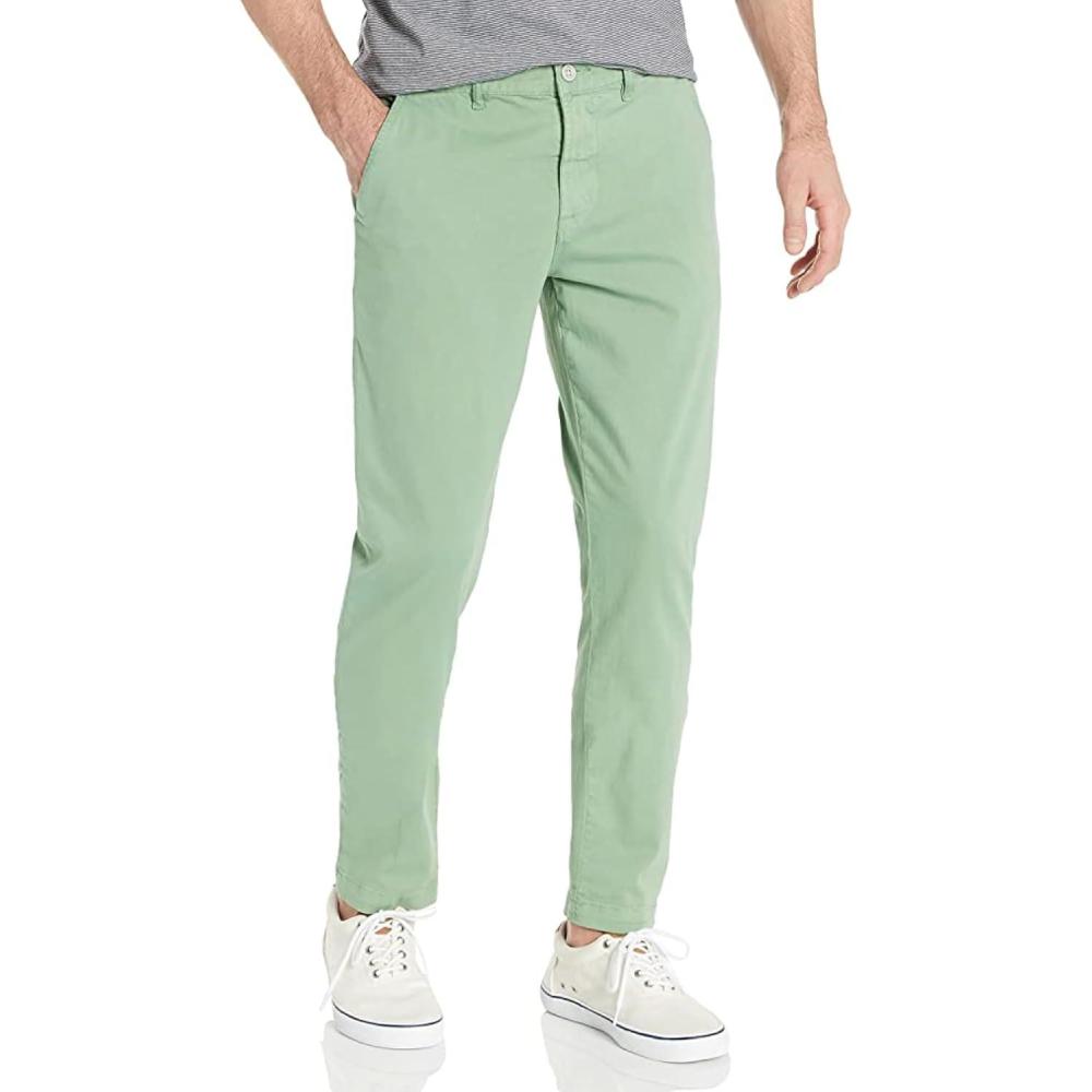 imageHUDSON Mens Classic Slim Straight ChinoTurf Green
