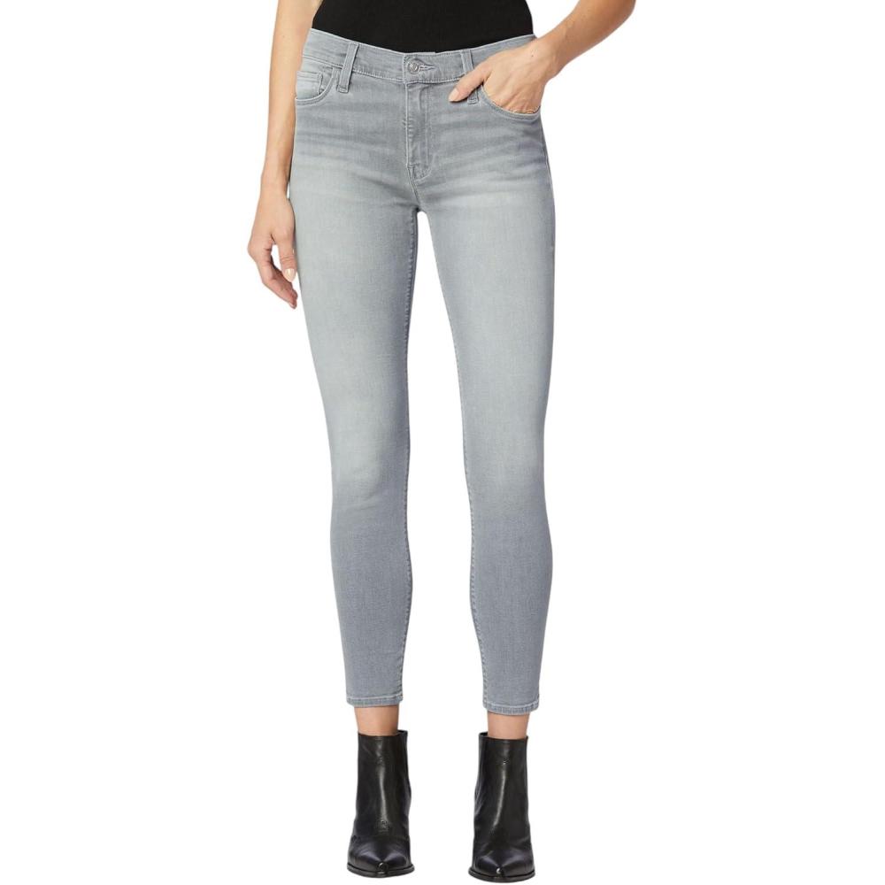 imageHudson Jeans Womens Krista Ankle Skinny Jean with Raw HemSilver Fields