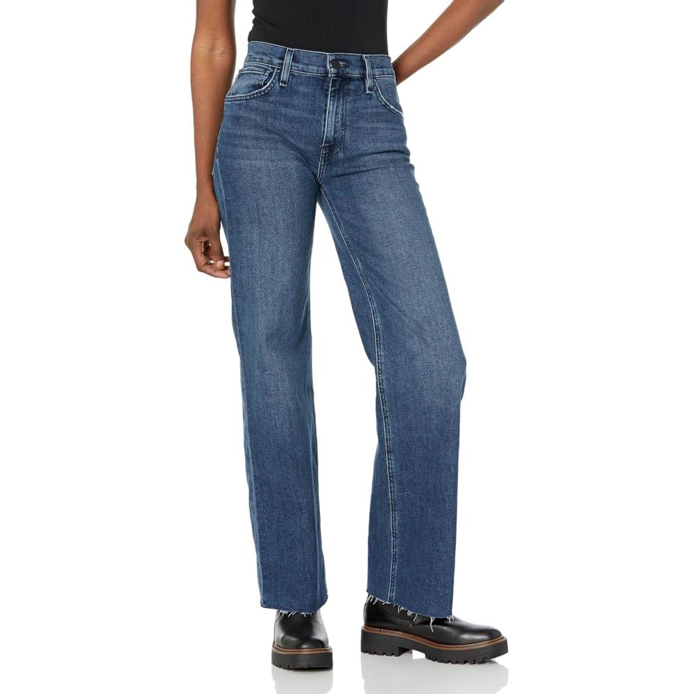 imageHudson Womens Rosie High Rise Wide Leg JeanNorth Fork