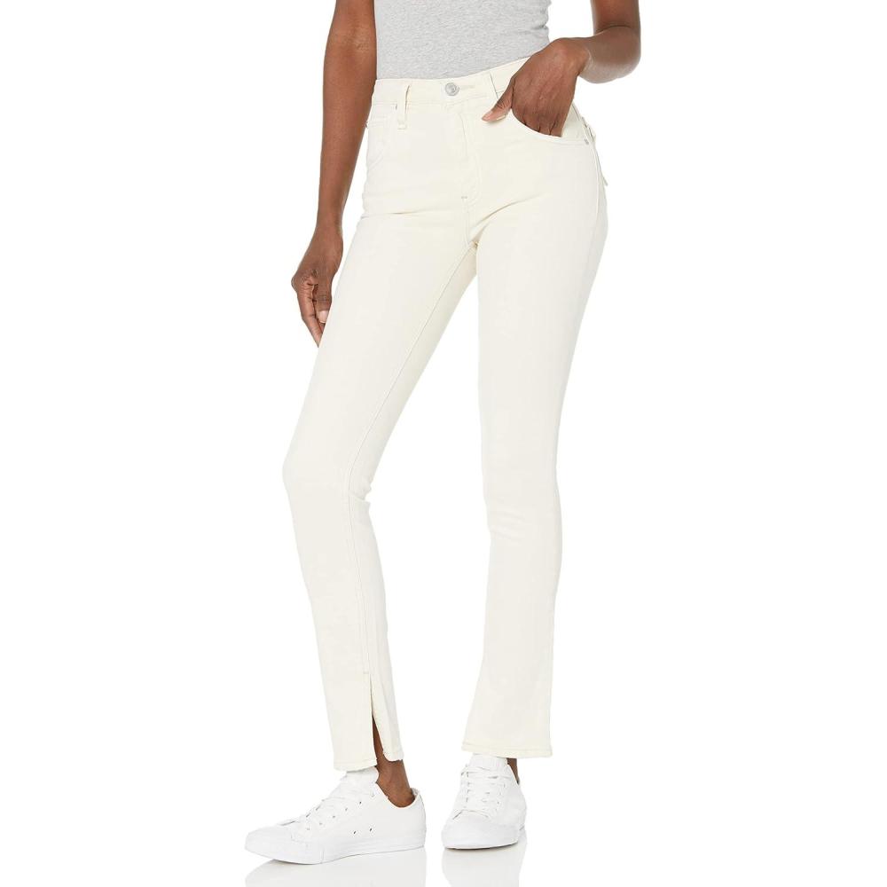 imageHUDSON Womens Collin High Rise Skinny JeanDistressed Egret 2