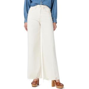 Hudson Womens James High Rise Wide Leg Jean(Ecru Dest. Hem)