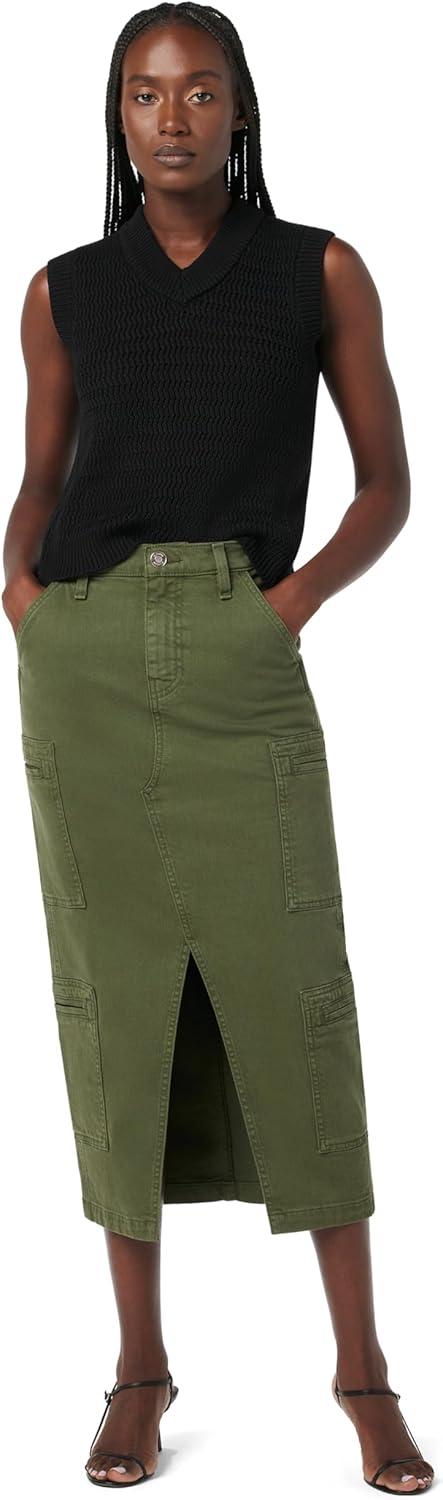 imageHUDSON Womens Reconstucted Midi SkirtCypress