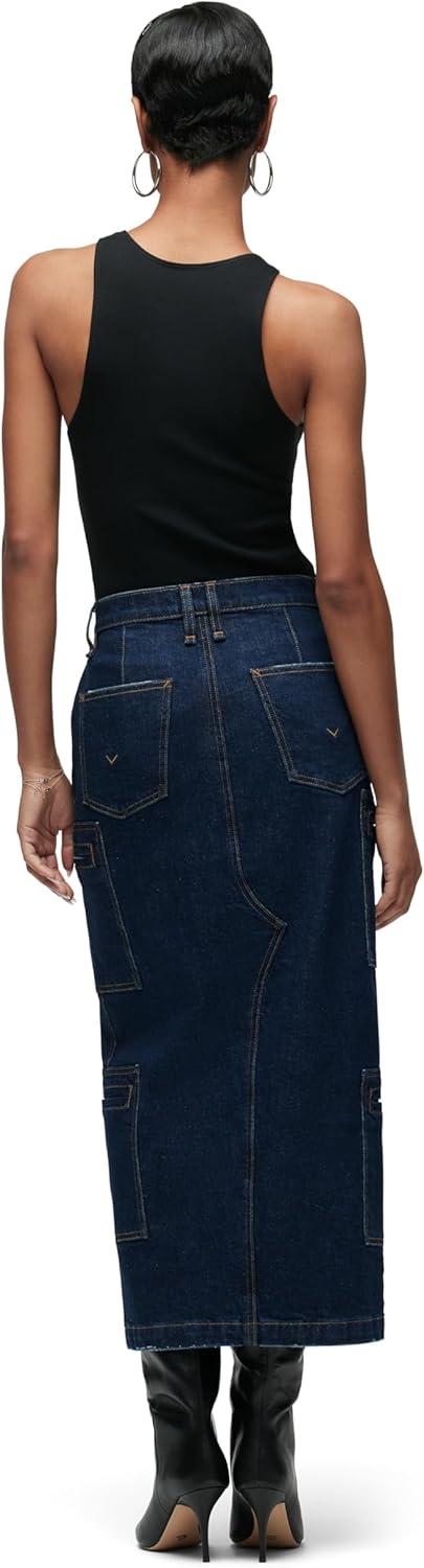 imageHUDSON Womens Reconstucted Midi SkirtDenim Rinse