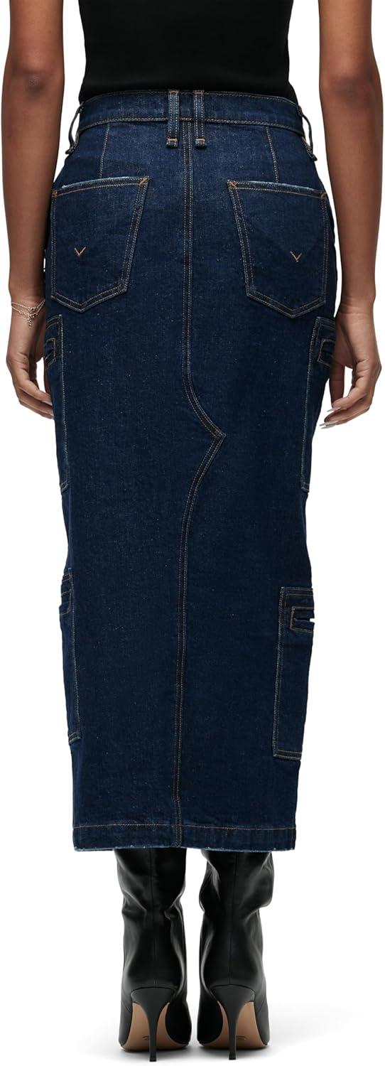 imageHUDSON Womens Reconstucted Midi SkirtDenim Rinse