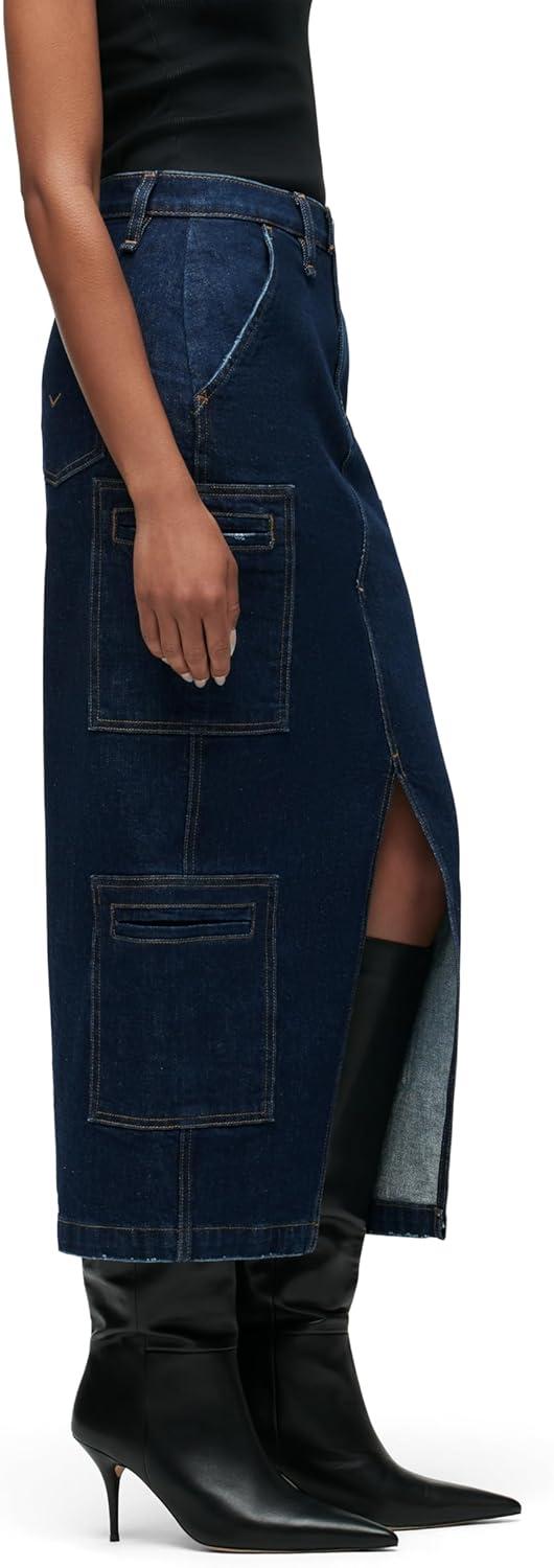 imageHUDSON Womens Reconstucted Midi SkirtDenim Rinse