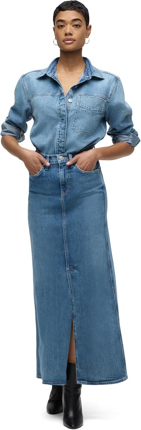 imageHUDSON Womens Reconstucted Midi SkirtSugarcoat