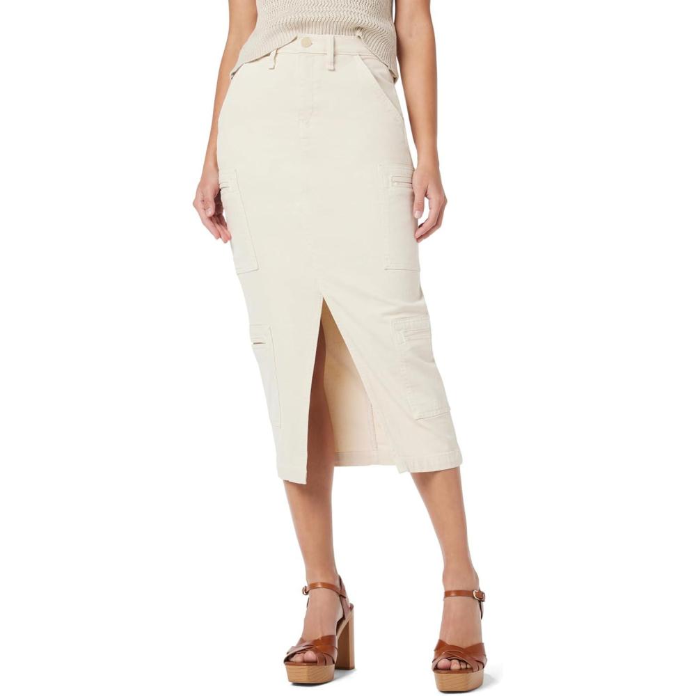 imageHUDSON Womens Reconstucted Midi SkirtBleached Sand