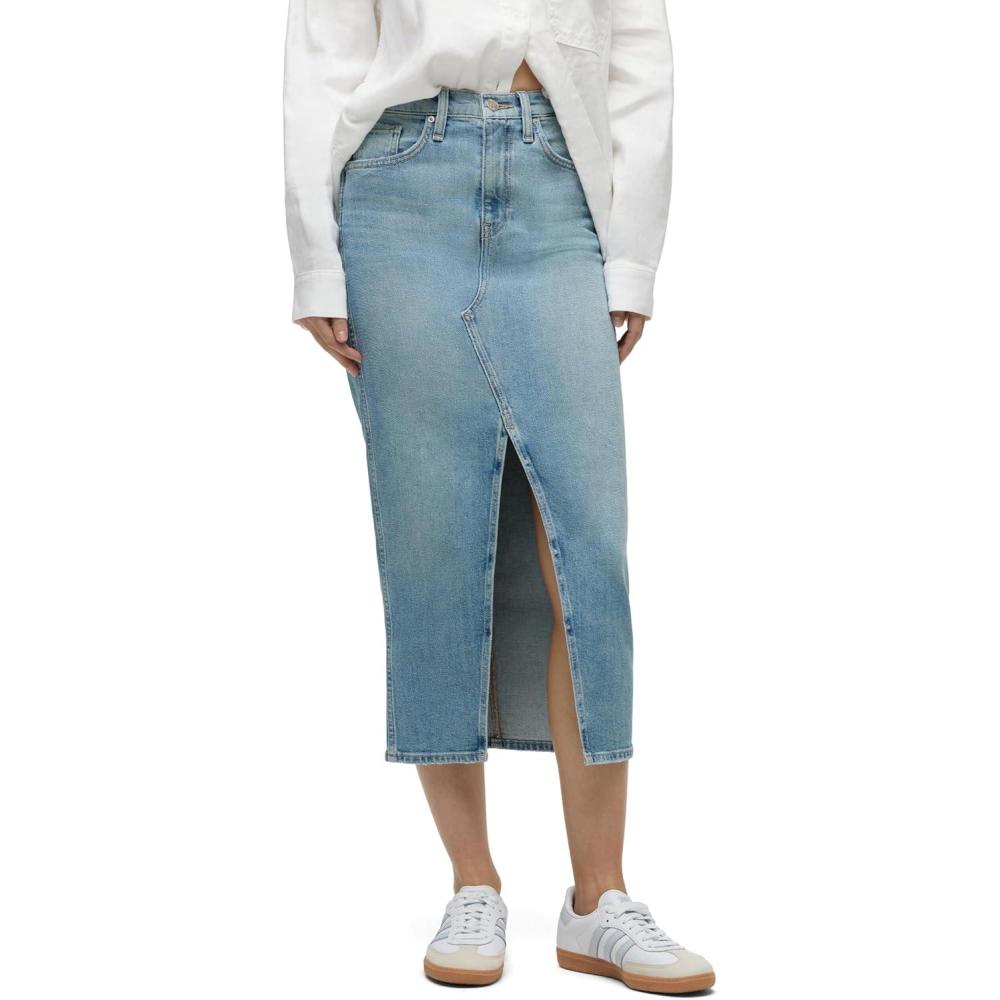 imageHUDSON Womens Reconstucted Midi SkirtOffshore