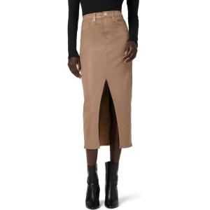 Hudson Womens Reconstucted Midi Skirt(Coated Hot Latte)