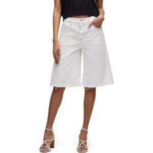 HUDSON Women’s Skylar Dropped Long Short(White)