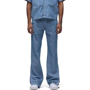 HUDSON Mens Walker Flare Leg Trouser Pant(Herringbone Denim)
