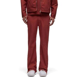 HUDSON Mens Walker Flare Leg Trouser Pant(Red Clay)