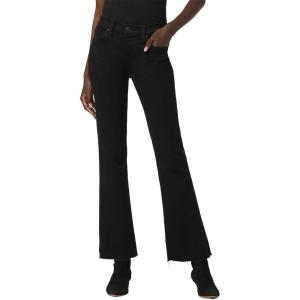 Hudson Womens Nico Mid-Rise Bootcut Barefoot Jean(Black)