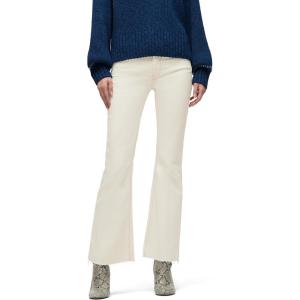 Hudson Womens Nico Mid-Rise Bootcut Barefoot Jean(Ecru)