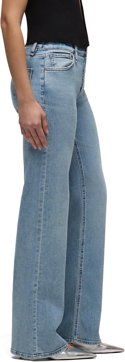 imageHUDSON Womens Rosie Petite High Rise Wide Leg JeanNew Oak
