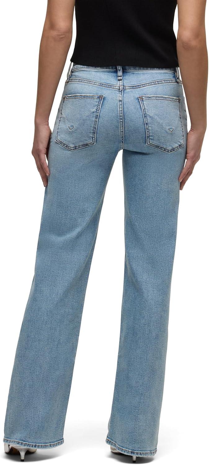 imageHUDSON Womens Rosie Petite High Rise Wide Leg JeanNew Oak