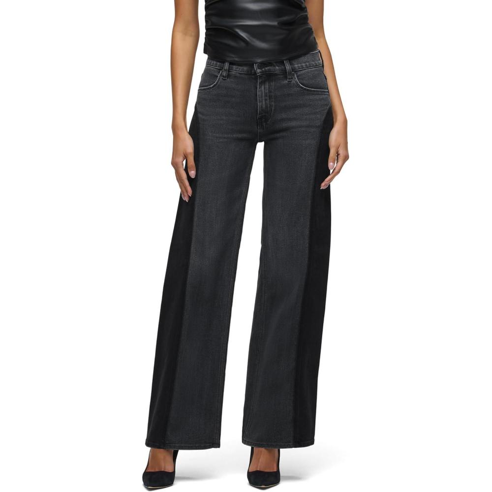 imageHUDSON Womens Lexi Seamed Wide Leg PantDouble Side