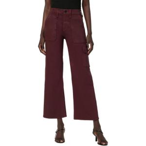 Hudson Womens Rosie High-Rise Cargo Wide Leg(Coated Bordeaux)