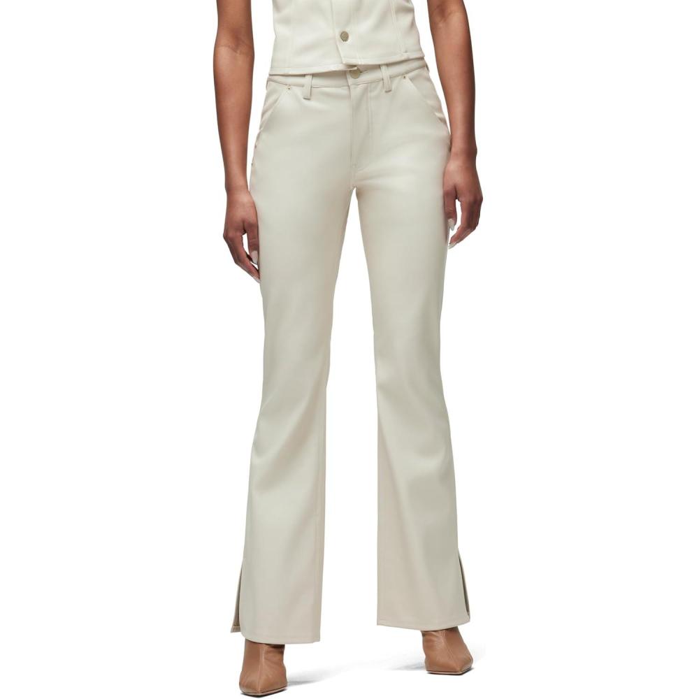 imageHudson Womens Barbara High Rise Bootcut JeanCrme Vegan Leather