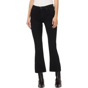 HUDSON Womens Barbara High Rise Bootcut Crop Jean(Black)