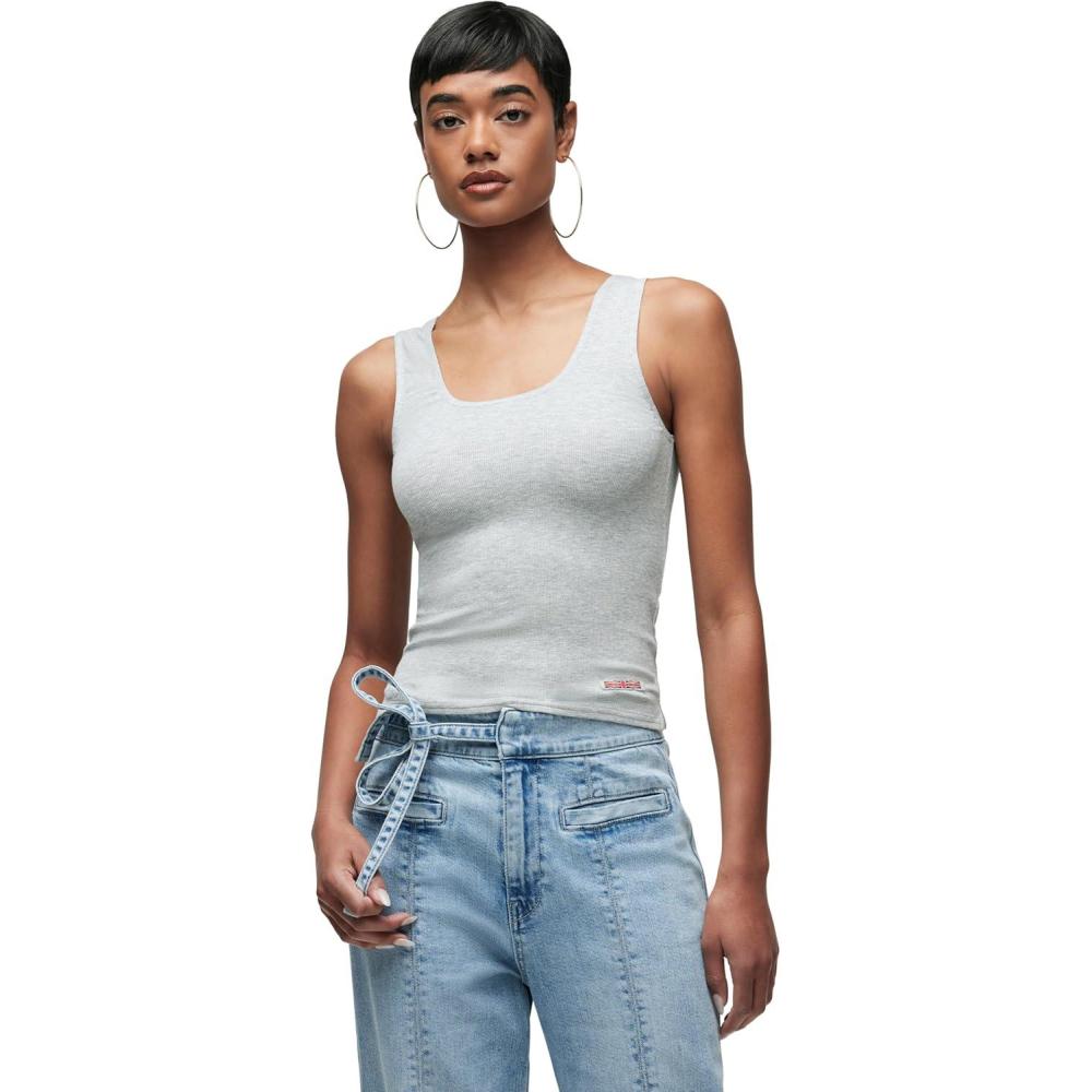 imageHUDSON Womens Scoop Neck Tank TopHeather Grey